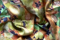 Almendro silk scarf 120x120cm