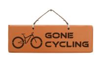 Schild - Gone Cycling