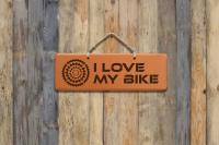 Schild - I love my Bike