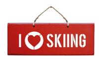 Sign - I love Skiing