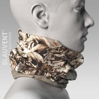 Neckwarmer: Walnut Ink Mountain