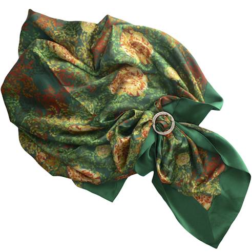 Olmo silk scarf 120x120cm